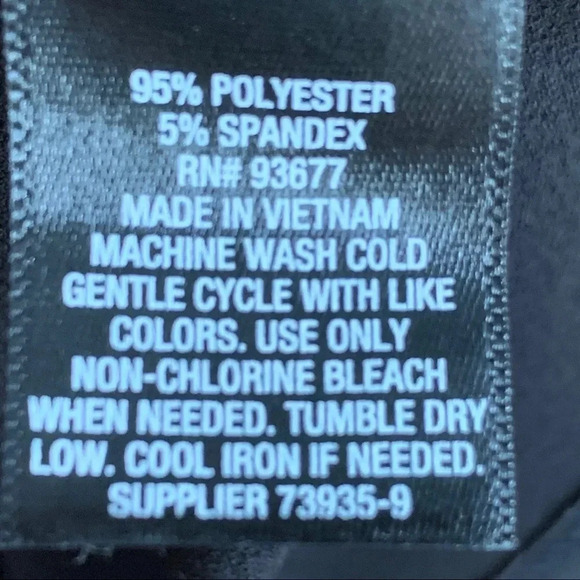 Worthington Short Flutter Sleeve Top Round Neck Black Petite XL - Picture 7 of 7